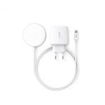 Bezdrôtová nabíjačka Epico s podporou držiaka MagSafe a adaptérom v balení - biela