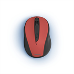 Bezdrôtová optická myš Hama MW-400 V2, ergonomická, červená/čierna