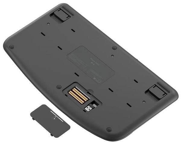 Bezdrôtové klávesy Logitech Wave Keys CZ/SK, čierne