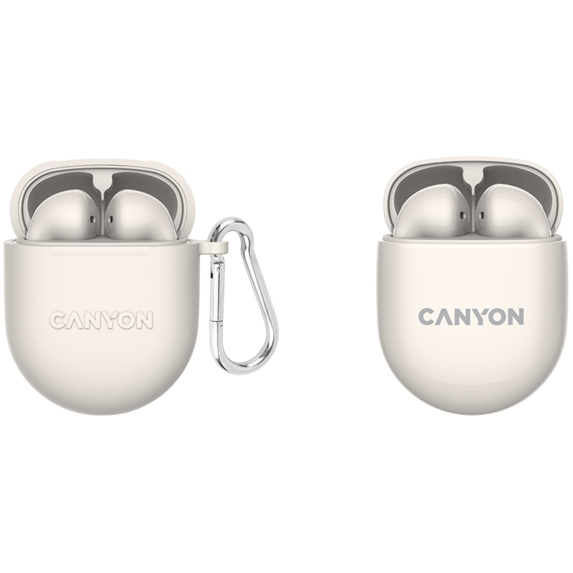 Bezdrôtové slúchadlá CANYON TWS6BE Bluetooth s mikrofónom, béžové