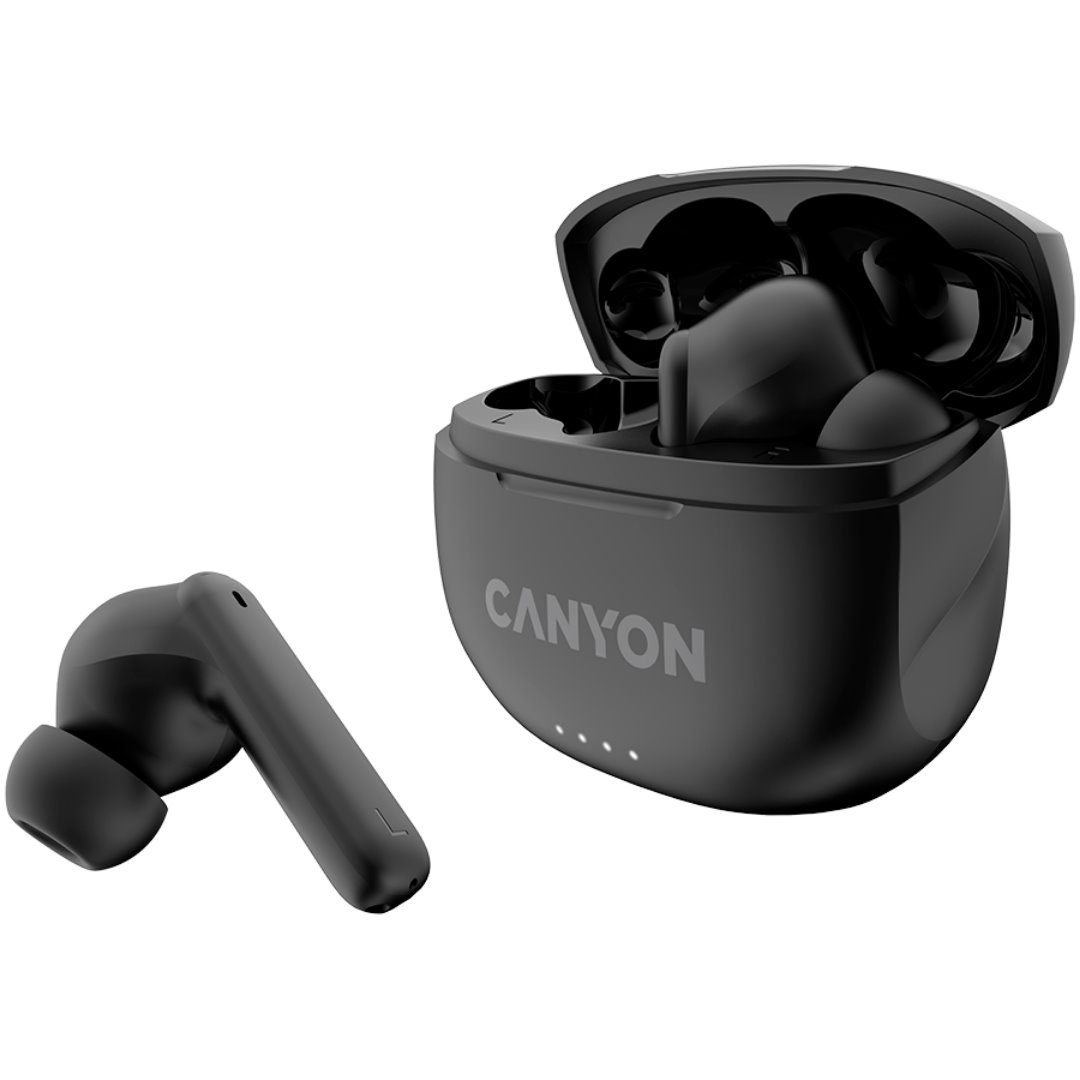Bezdrôtové slúchadlá CANYON TWS8B Bluetooth s mikrofónom, čierne