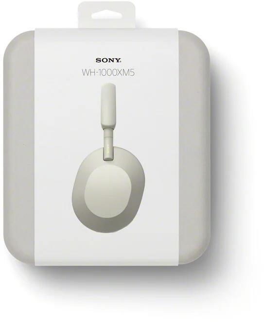Bezdrôtové slúchadlá Sony WH-1000XM5 strieborné