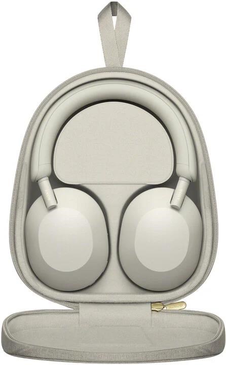 Bezdrôtové slúchadlá Sony WH-1000XM5 strieborné