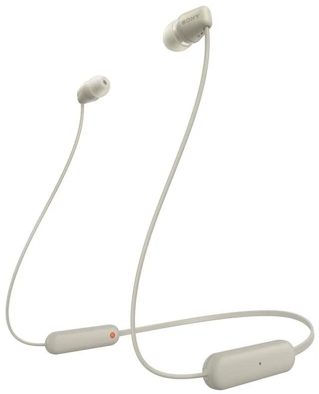 Bezdrôtové slúchadlá Sony WI-C100, sivé