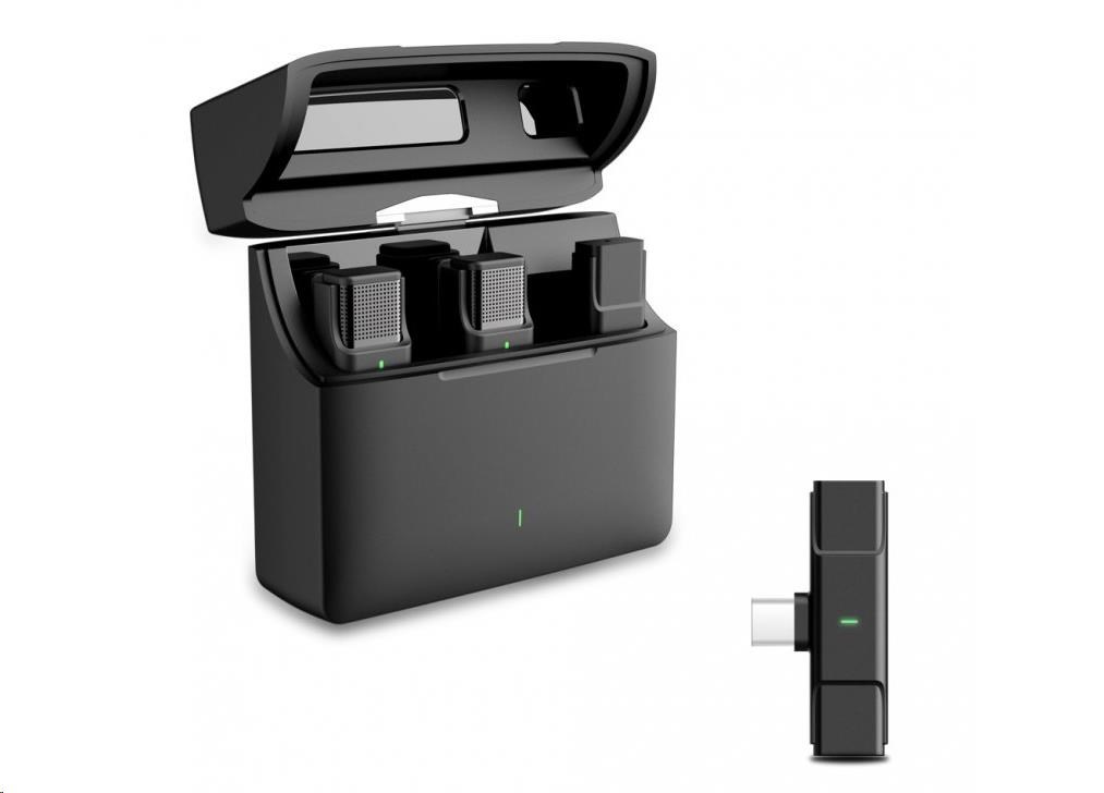 Bezdrôtový mikrofón Viking s klipom M302, konektor USB-C