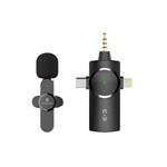 Bezdrôtový mikrofón Viking s klipom M360, USB-C / Lightning / 3,5 mm jack