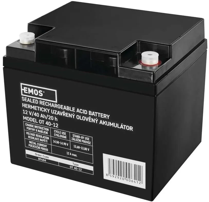Bezúdržbový olovený akumulátor M6 12 V/40 Ah