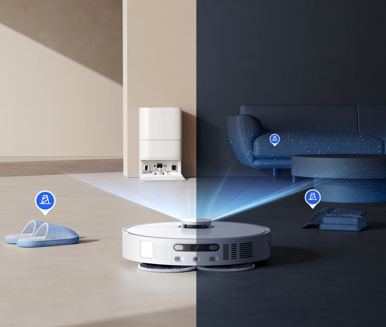 Biely robotický vysávač Dreame L40 Ultra CE