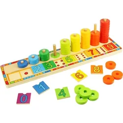 Bigjigs Toys Deska nasazování s čísly