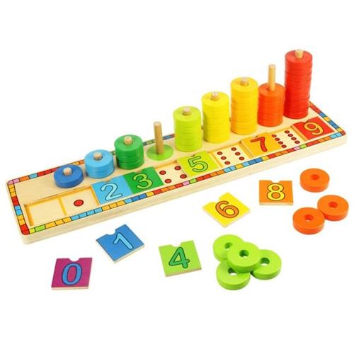 Bigjigs Toys Doska nasadzovanie s číslami BJ531