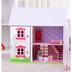 Bigjigs Toys Ružový domček pre bábiky JT101