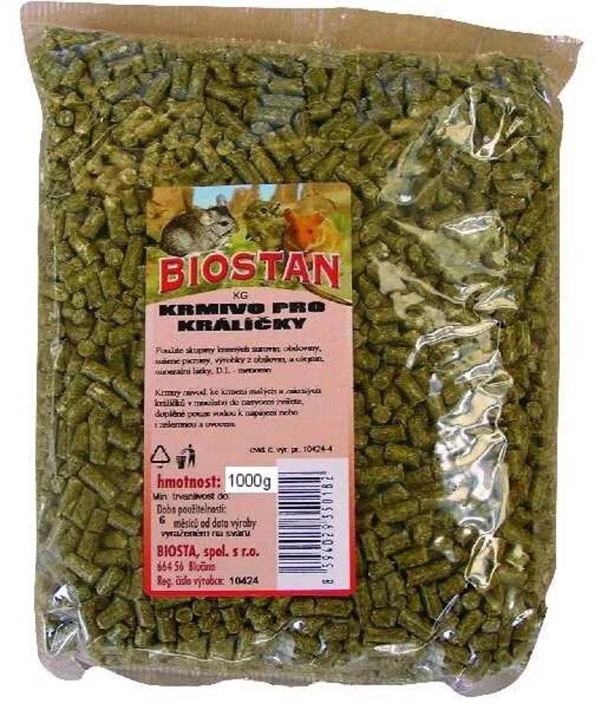 BIOSTAN králík granulát 1 kg