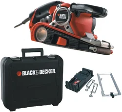 Black&Decker KA89EK Bruska pásová Set, 750W,možnost odsávání, kufřík + Stůl pracovní Black&Decker WM301
