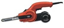 Black&Decker KA900E Bruska pásová, 350W, 1600 m/min, broušení oblých povrchů, zabudované odsávání prachu