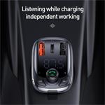 Bluetooth FM Transmiter Baseus S13 T-shaped černý