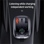 Bluetooth FM vysielač Baseus S13 v tvare T, čierny