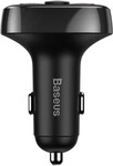 Bluetooth MP3 FM Transmiter Baseus s nabíjením 2xUSB 3.4A černý