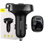 Bluetooth MP3 FM Transmiter Baseus s nabíjením 2xUSB 3.4A černý