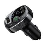 Bluetooth MP3 FM vysielač Baseus s nabíjaním 2xUSB 3,4A čierny