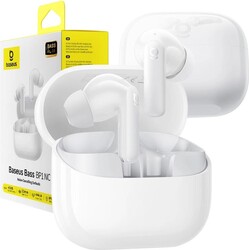 Bluetooth slúchadlá Baseus Bass BP1 NC, biele