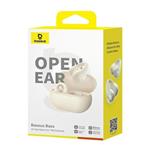 Bluetooth sluchátka Baseus Bass 15 Clip Open Ear bílá