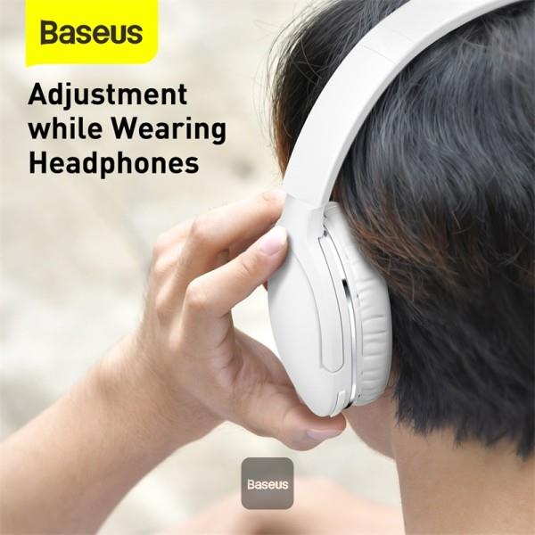Bluetooth sluchátka Baseus Encok D02 Pro bílá