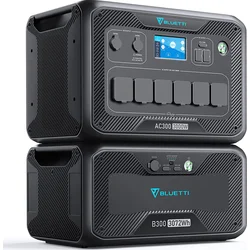 BLUETTI bateriový generátor, invertor AC300 + baterie B300