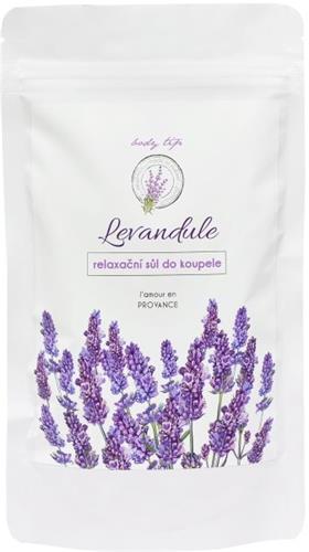 Body tip PREMIUM Levanduľová soľ do kúpeľa 300g