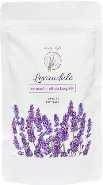 Body tip PREMIUM Levanduľová soľ do kúpeľa 300g