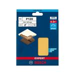 BOSCH Brusný papír EXPERT C470 se 6 otvory pro vibrační brusky 115 × 107 mm, G 120, 10 ks (2.608.900.893)
