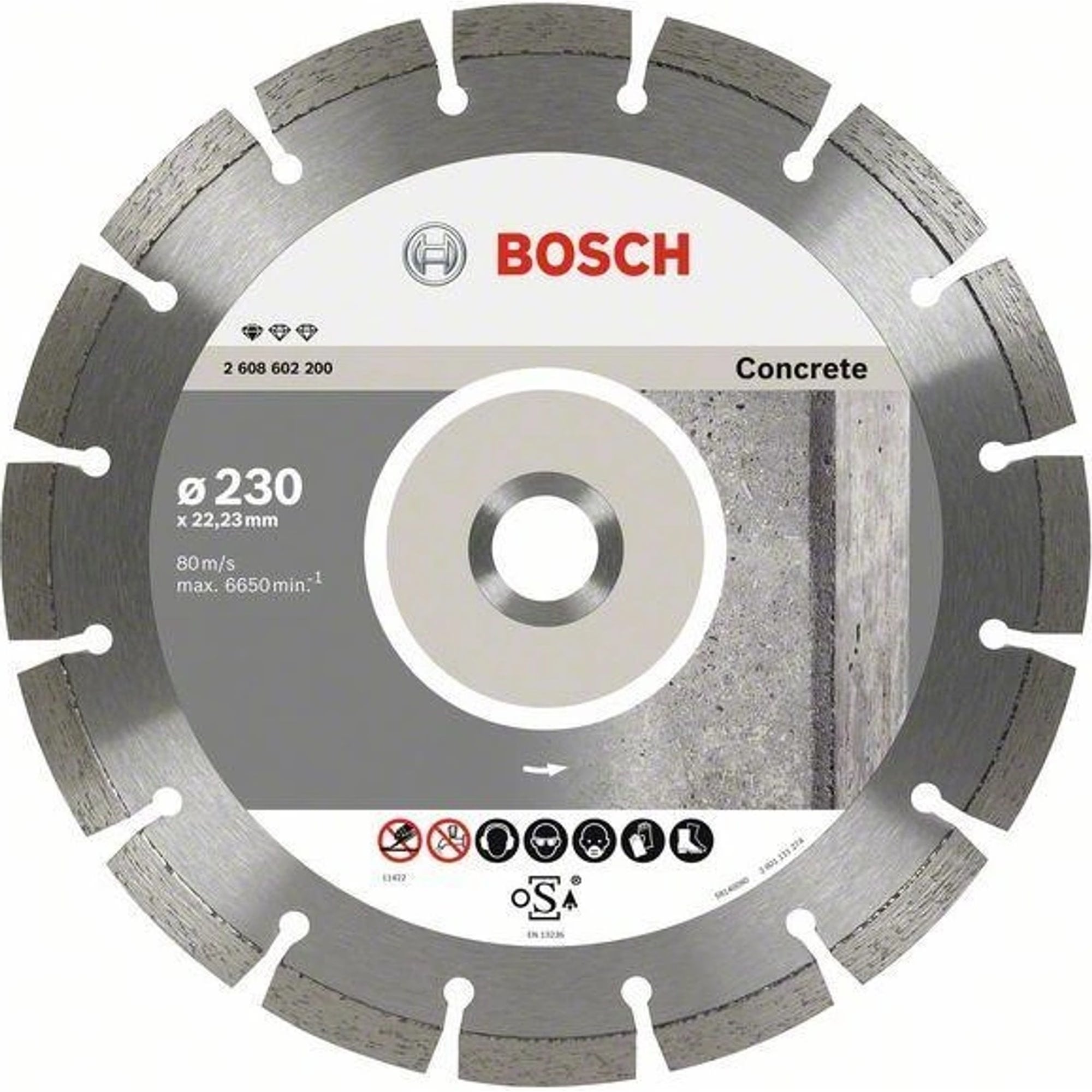 BOSCH Diamantový dělicí kotouč Standard for Concrete (2.608.602.200)