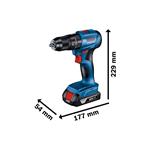 BOSCH Kombinovaná súprava GDX 18V-285 + GSB 185-LI + 2× 2,0 AH + GAL 18V-20 + kufor (0.601.9N2.124)
