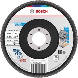 BOSCH Laminovaný brúsny kotúč X451, 125 × 22,23 mm, G80, T29 (2.608.626.142)
