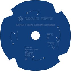 BOSCH pílový list EXPERT Fibre Cement akumulátorový, 160 × 1,8/1,2 × 20 mm, T4 (2.608.902.199)