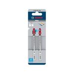 BOSCH Pílový list pre priamočiare píly PRO Plastics PVC clean T102H 100 mm, 2 ks (2.608.665.238)