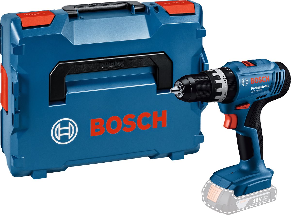 BOSCH PRO GSB 18V-25 + L-BOXX Akumulátorový příklepový vrtací šroubovák (0.601.9K9.301)