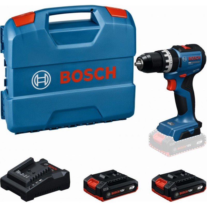 BOSCH PRO GSB18V-52 + L-case Akumulátorová vŕtačka s príklepom (0.601.9S0.122)