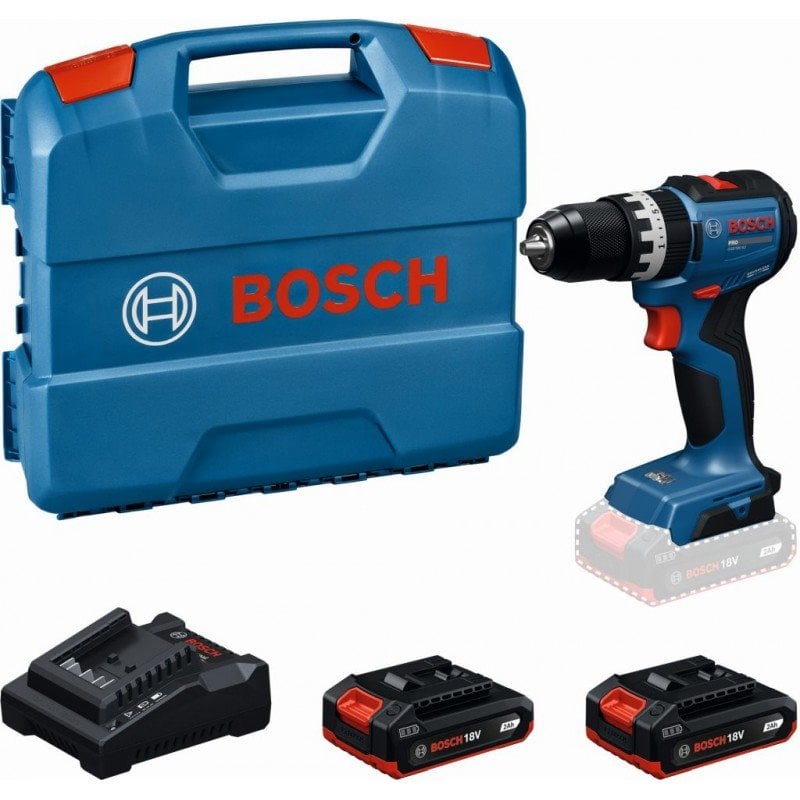 BOSCH PRO GSB18V-52 + L-case Akumulátorový příklepový vrtací šroubovák (0.601.9S0.122)