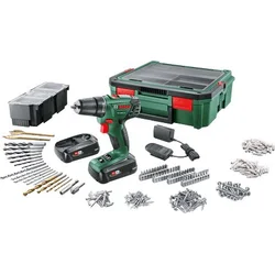 Bosch PSR 1800 LI-2, 1x1,5 Ah, Systembox, 241-dielna AC sada (0.603.9A3.10S)