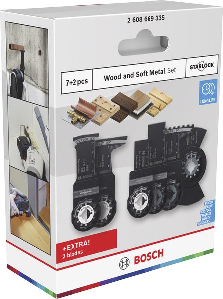 BOSCH Sada pilových listů na dřevo a měkký kov, 9 ks (2.608.669.335)