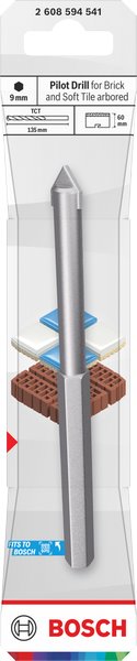 BOSCH Středicí vrták pro standardní adaptér, TCT, 9,5 × 60 mm (2.608.594.541)