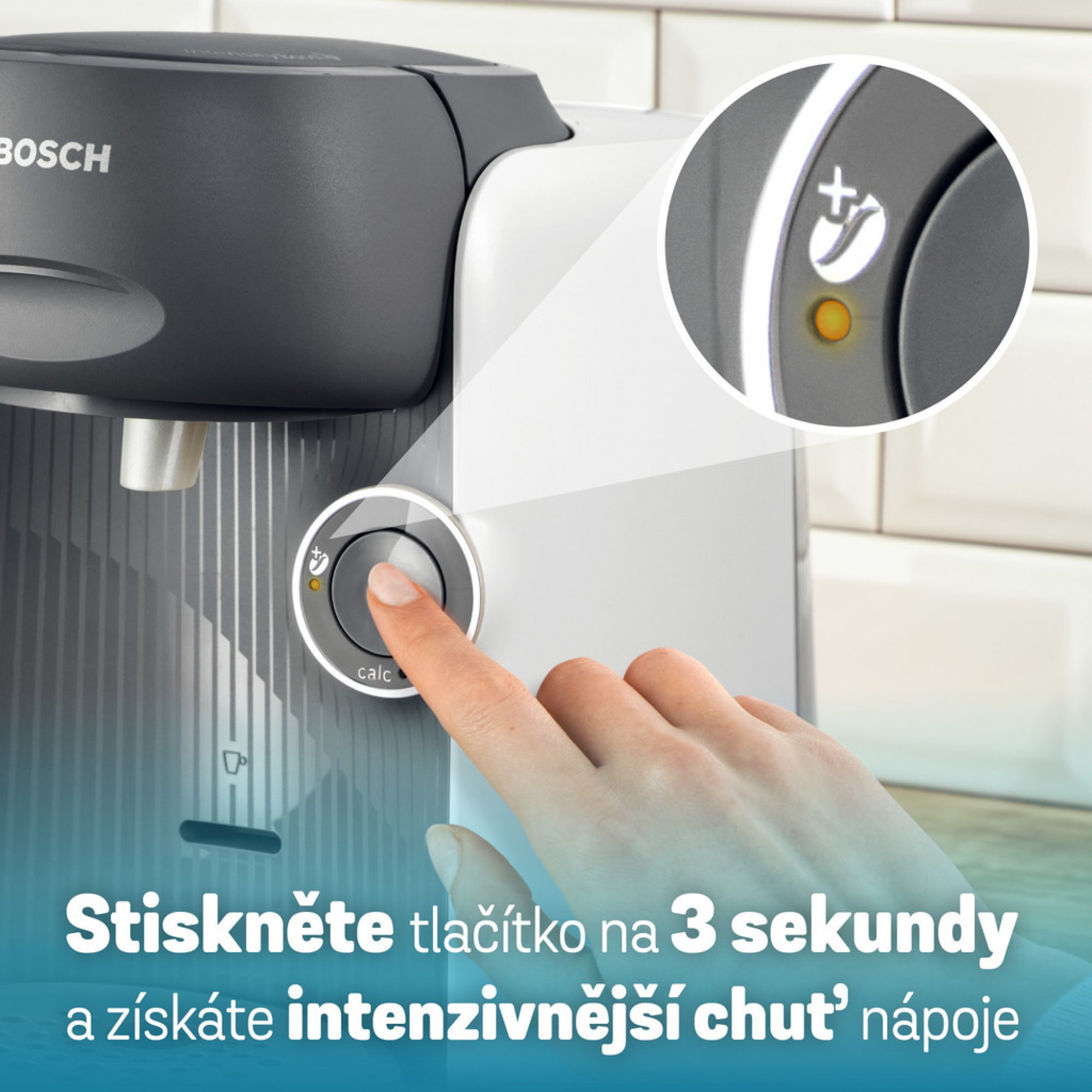 Bosch Tassimo Finesse TAS16B4 Kávovar na kapsle, šedá-bílá