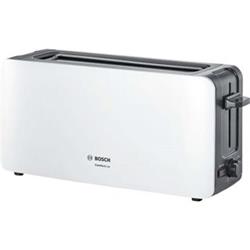 BOSCH TAT6A001 Toaster s dlouhou štěrbinou, ComfortLine, Bílá - Toustovače