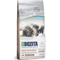 Bozita Cat Indoor & Sterilised Reindeer (sob) GF 2 kg granule pro kastrované kočky