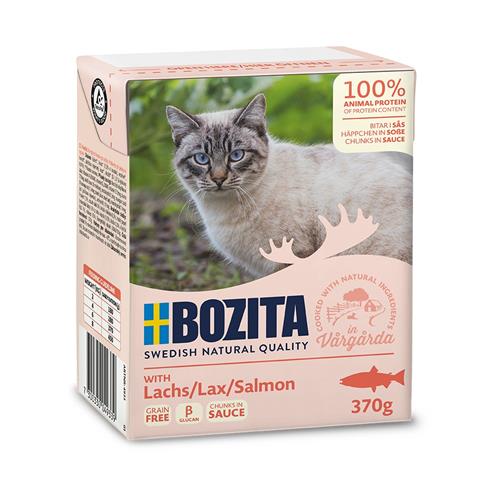 Bozita Cat kousky v omáčce s lososem, tetrapak kapsička 370 g