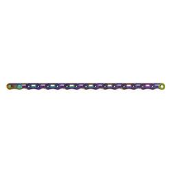BPA Řetěz SRAM RED E1 FLATTOP RAINBOW 114ČL. se spojkou POWERLOCK 12S 1PC