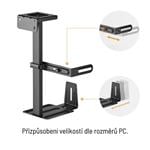 Brateck Držiak na PC CPB-25 pod dosku stola, výsuvný, otočný