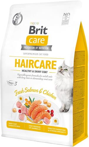 Brit Care Cat Grain-Free Haircare Healthy & Shiny Coat, 0,4kg granule pre mačky