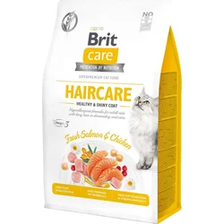 Brit Care Cat Grain-Free Haircare Healthy & Shiny Coat, 0,4kg granule pro kočky