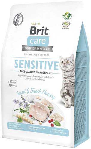 Brit Care Cat Grain-Free Insect. Food Allergy Management, 0,4kg granule pro kočky